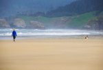 Walking at Cannon Beach